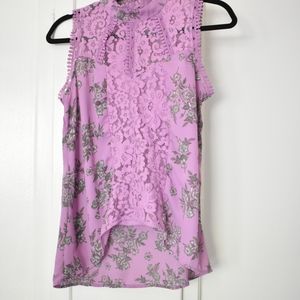 Purple Floral Top